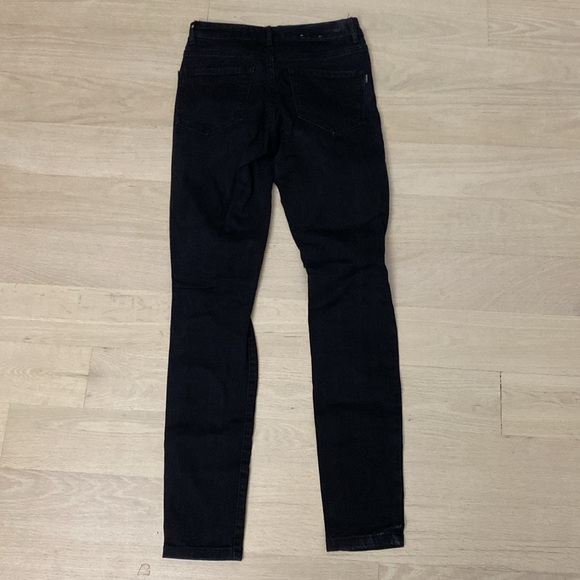 Garage - Size 1 - Black Ripped Jeans - High Waist - Picture 5 of 9